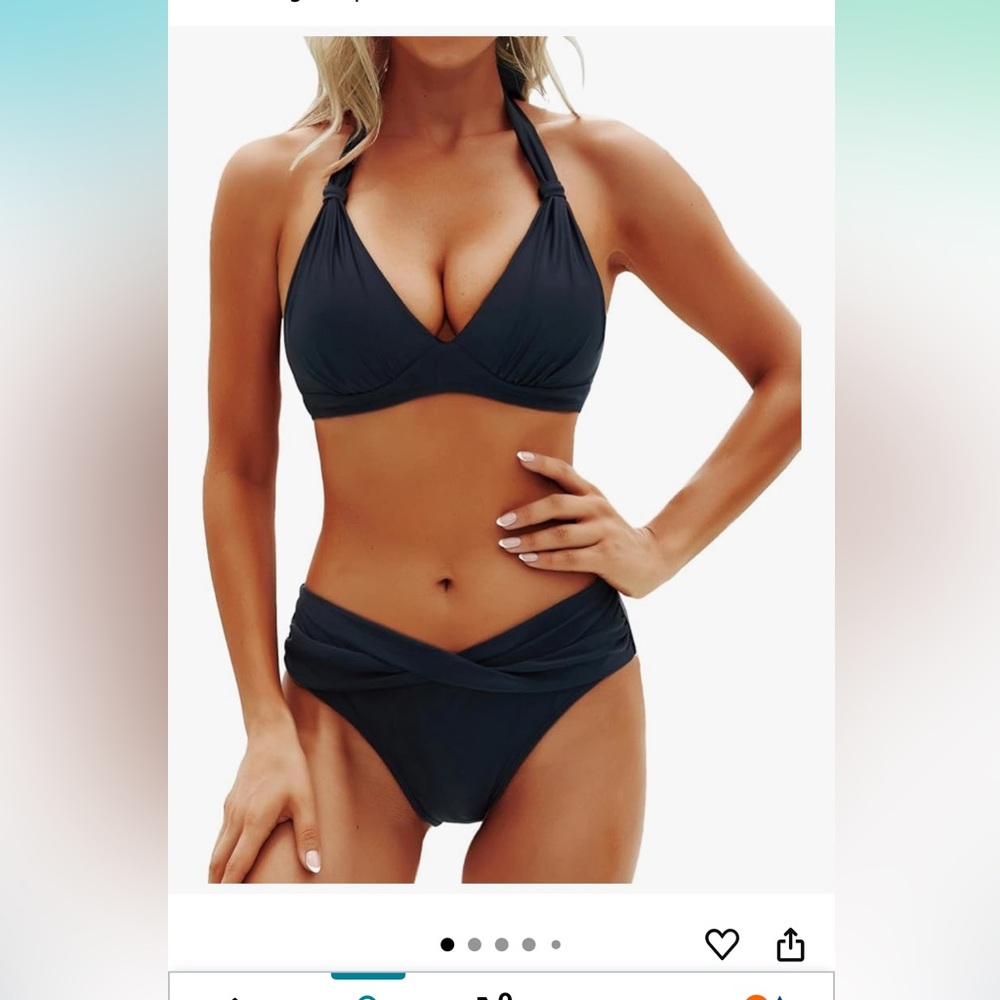 Like new Black 2 piece swimsuit